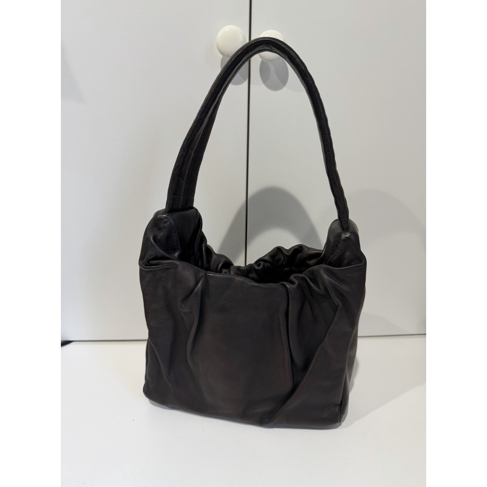 Staud Felix Black‎ Leather Bag $295 L - Picture 2 of 13